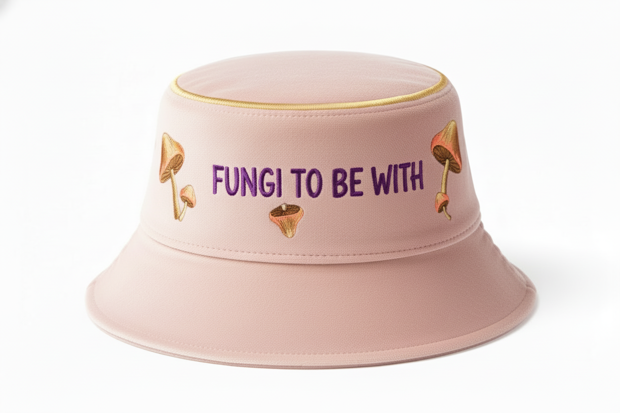 Blush Pink Fungi To Be With - Rose Gold Halo (Corrected)