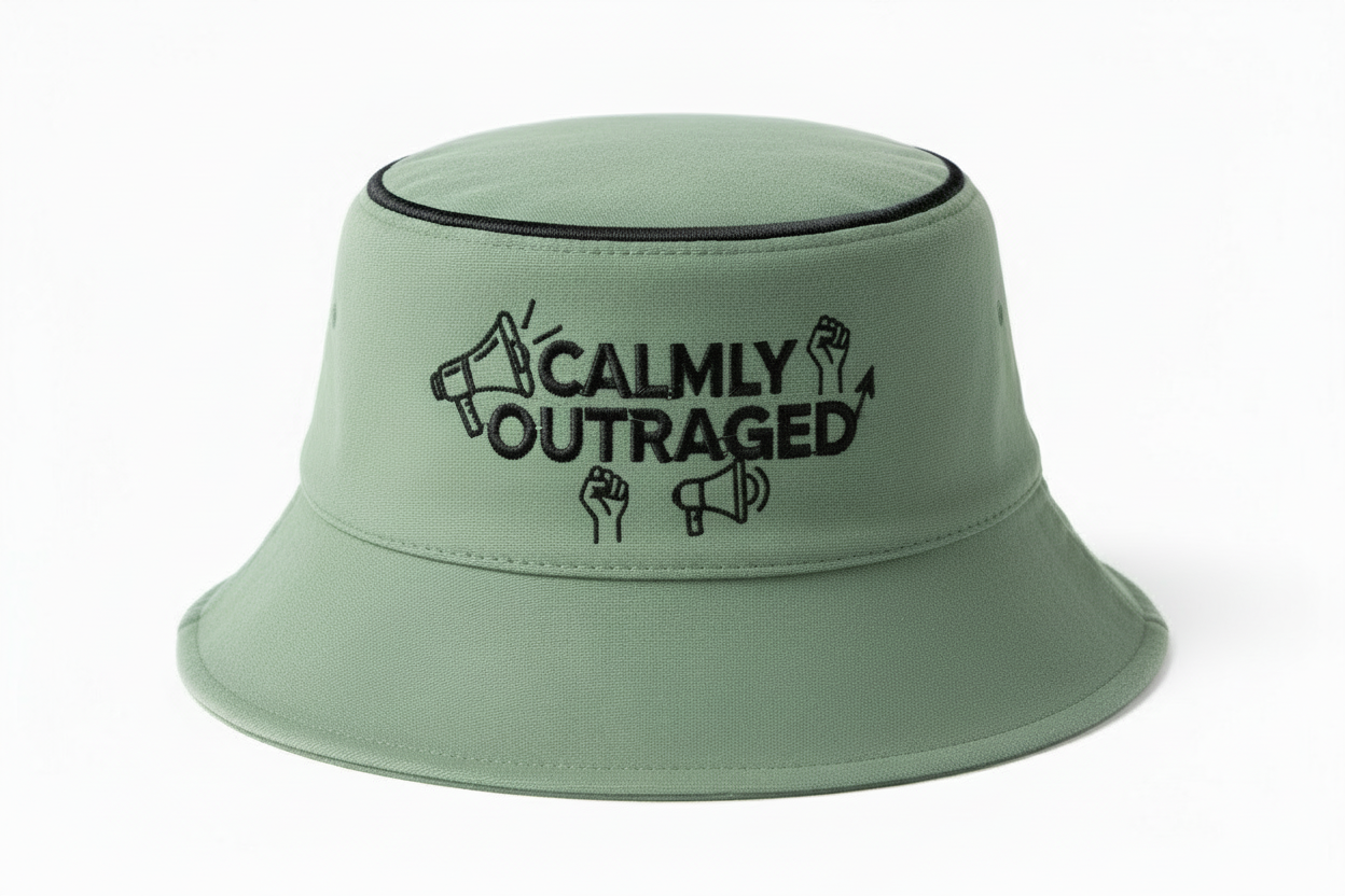 Calmly Outraged Hat - Correct Crown Seam Halo