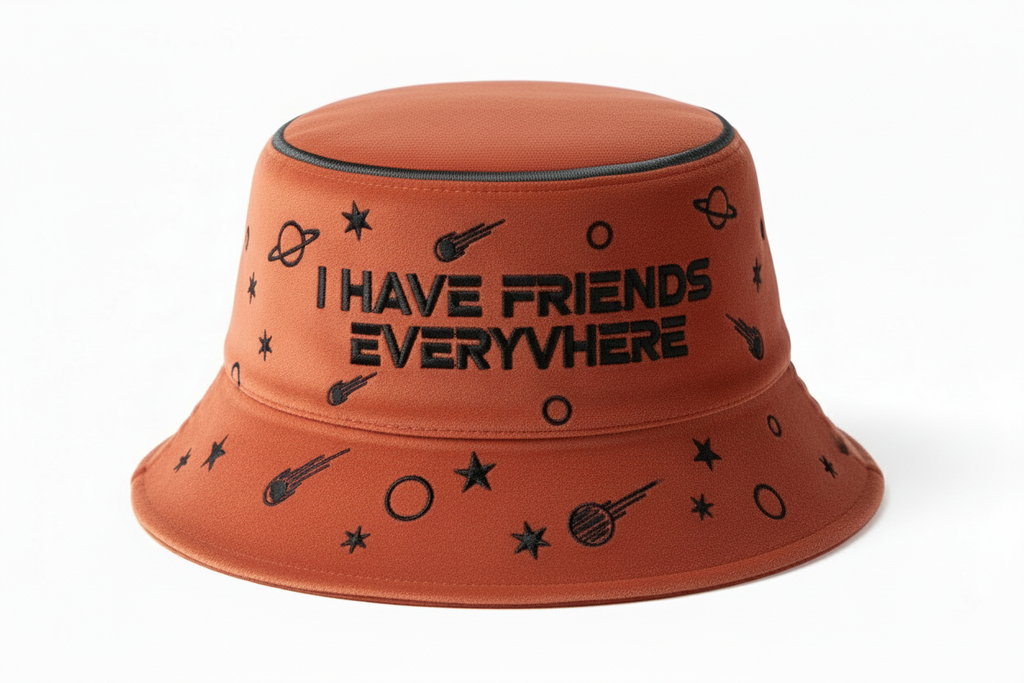 I Have Friends Everywhere Hat - Dark Crown Seam Only