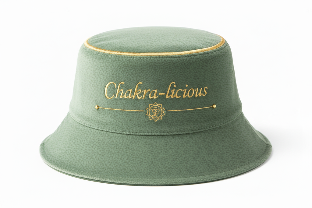Sage Green Chakra-licious with Gold Halo