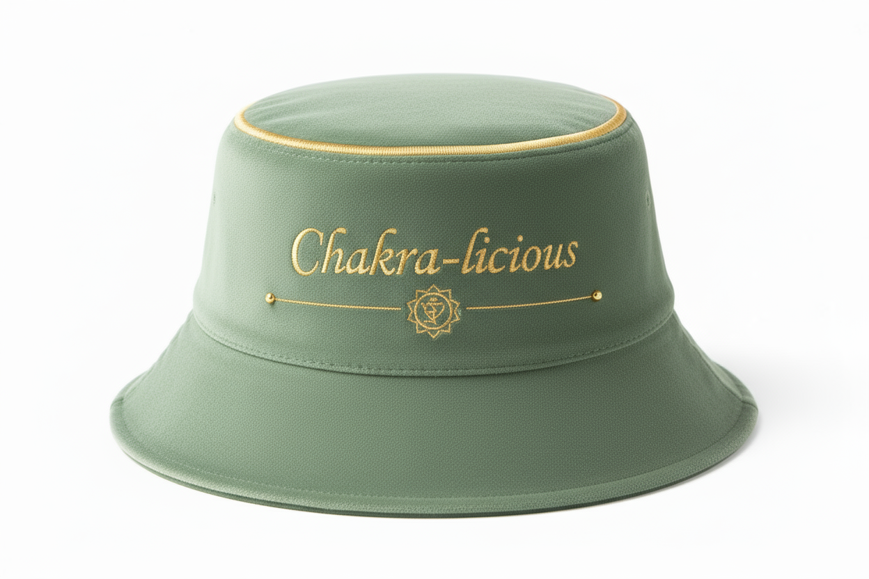 Sage Green Chakra-licious with Gold Halo