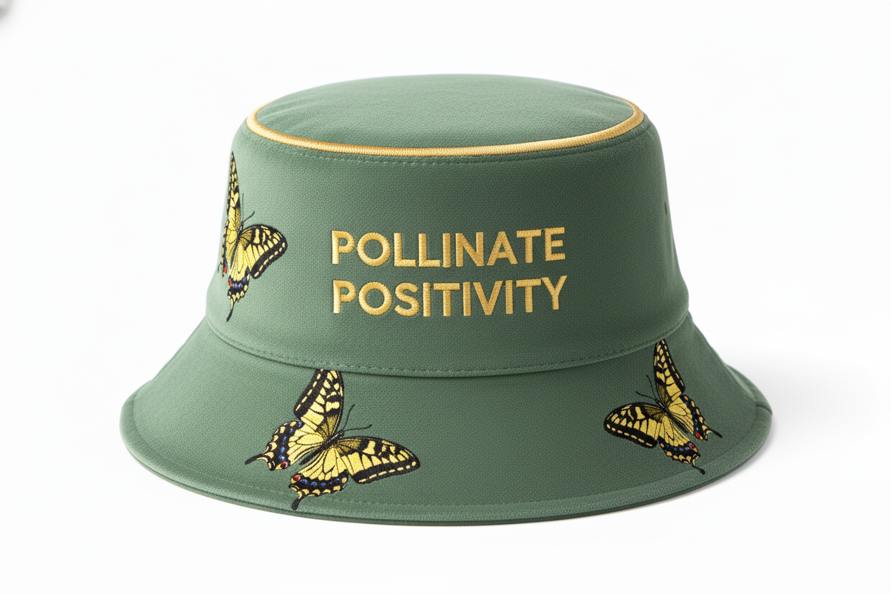 Sage Green Pollinate Positivity - Swallowtail Butterflies