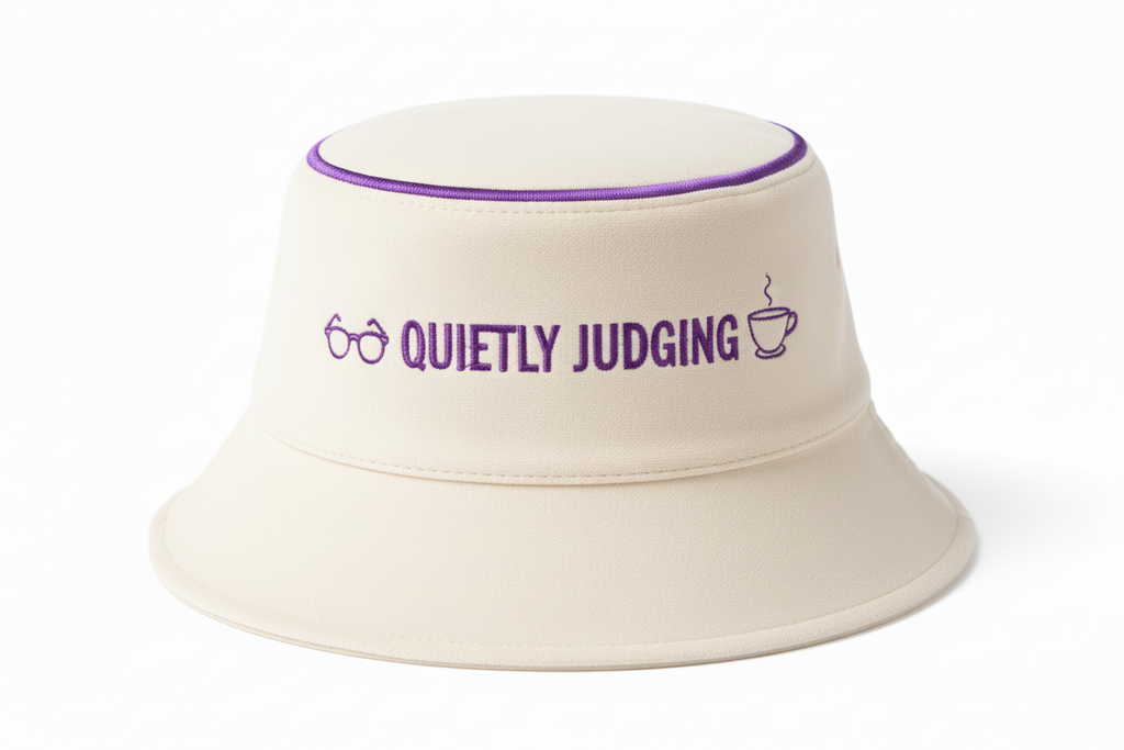 Cream Quietly Judging - Purple Halo