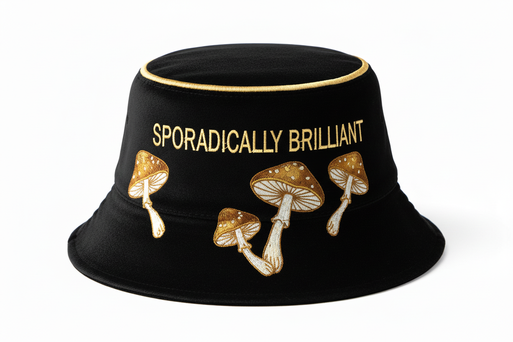 Black Sporadically Brilliant - Gold Halo