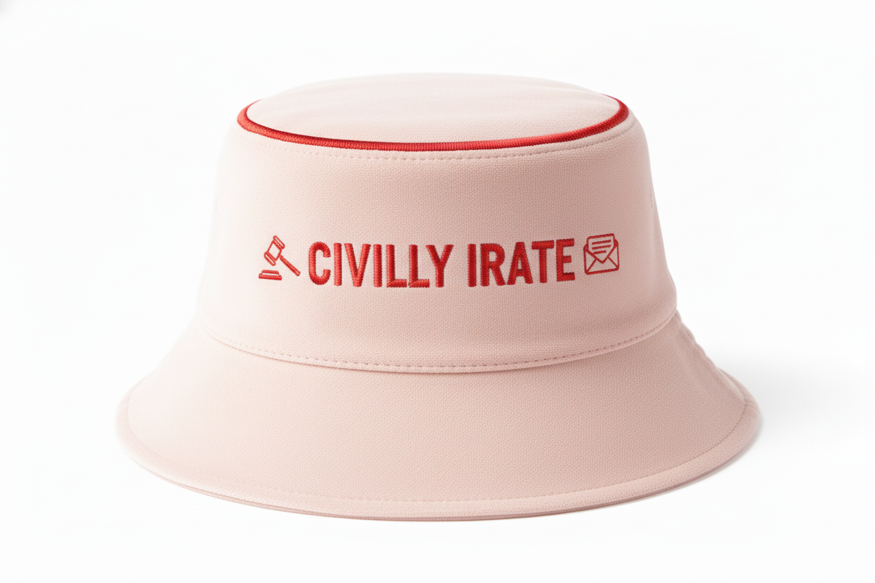 Blush Pink Civilly Irate - Red Halo