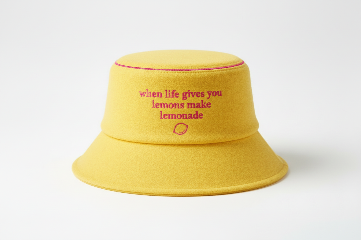 Lemonade yellow hot pink sophisticated