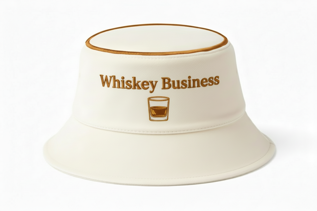 Whiskey Business Bucket Hat - Neat Whiskey